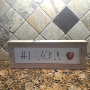 Rae Dunn #1 TEACHER Sign